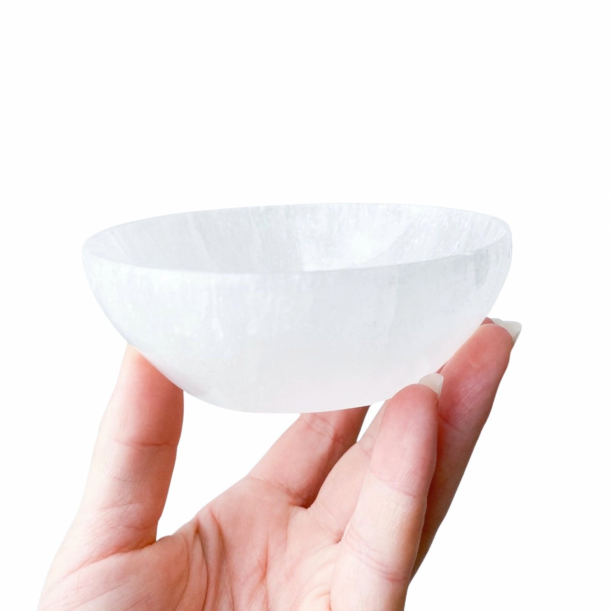 Selenite Bowl 10cm – Crystal Cleansing & Charging Bowl image 0