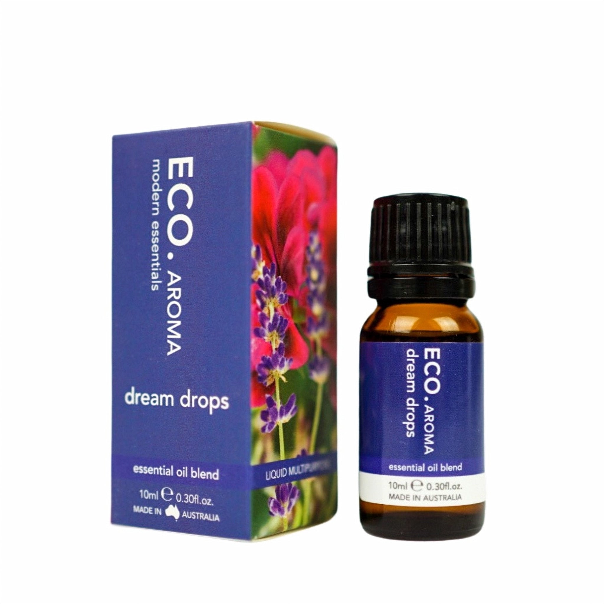 Diffuse Dream Drops before bed for deep relaxation and peaceful sleep.