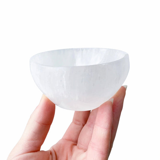 Selenite bowl for crystal cleansing and charging