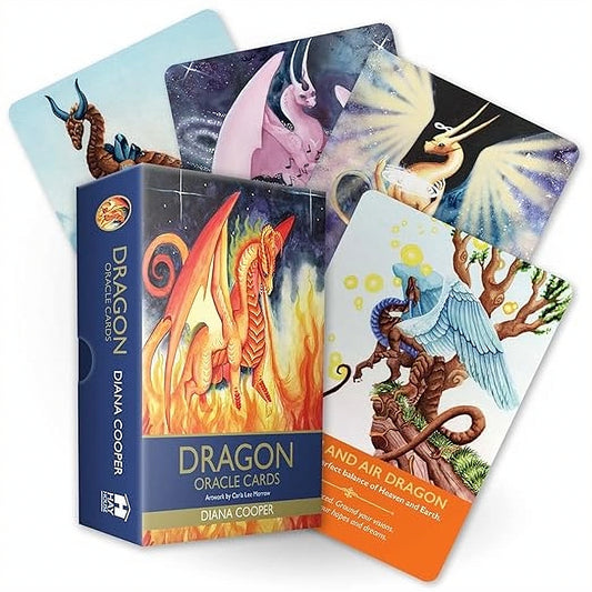 The Dragon Oracle by Diana Cooper, featuring mystical dragon artwork and divine symbolism.