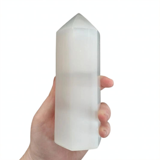 Selenite Generator Tower – 15cm Crystal for Clarity & Protection image 0
